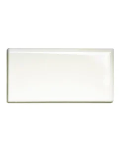 Kakel Victoria - 7,5 x 15 cm elfenbensvit bullnose höger hörn