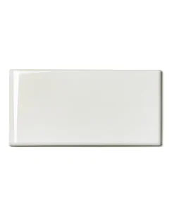 Kakel Victoria - 7,5 x 15 cm elfenbensvit bullnose kortsida