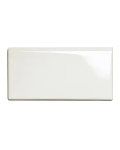 Kakel Victoria - 7,5 x 15 cm elfenbensvit bullnose långsida