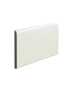Kakel Victoria - 7,5 x 15 cm elfenbensvit bullnose långsida