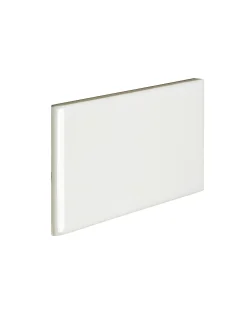 Kakel Victoria - 7,5 x 15 cm elfenbensvit bullnose vänster hörn