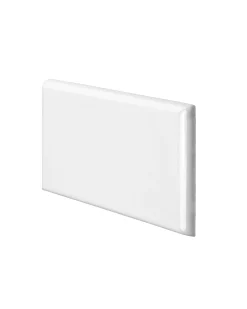 Kakel Victoria - 7,5 x 15 cm vit bullnose höger hörn
