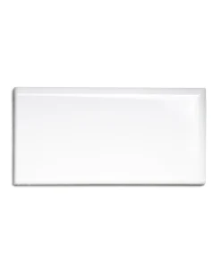 Kakel Victoria - 7,5 x 15 cm vit bullnose höger hörn