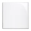 Kakel Victoria - 15 x 15 cm vit bullnose hörn