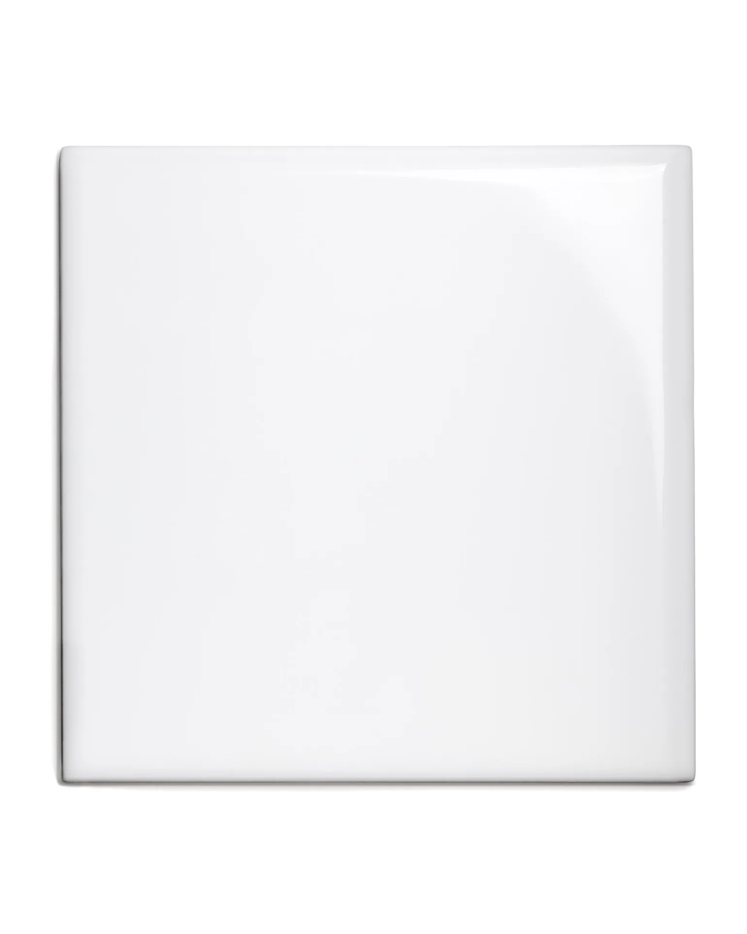 Kakel Victoria - 15 x 15 cm vit bullnose hörn