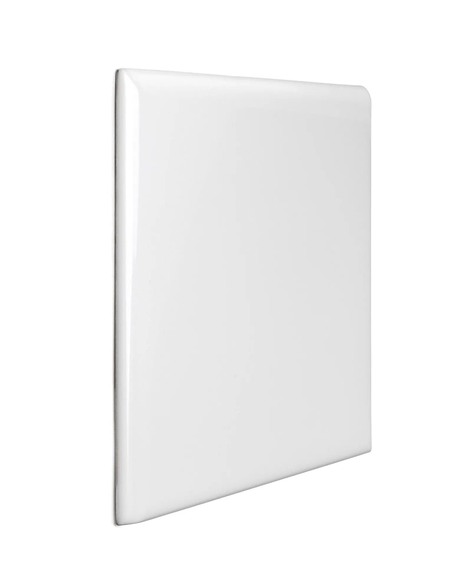 Kakel Victoria - 15 x 15 cm vit bullnose hörn