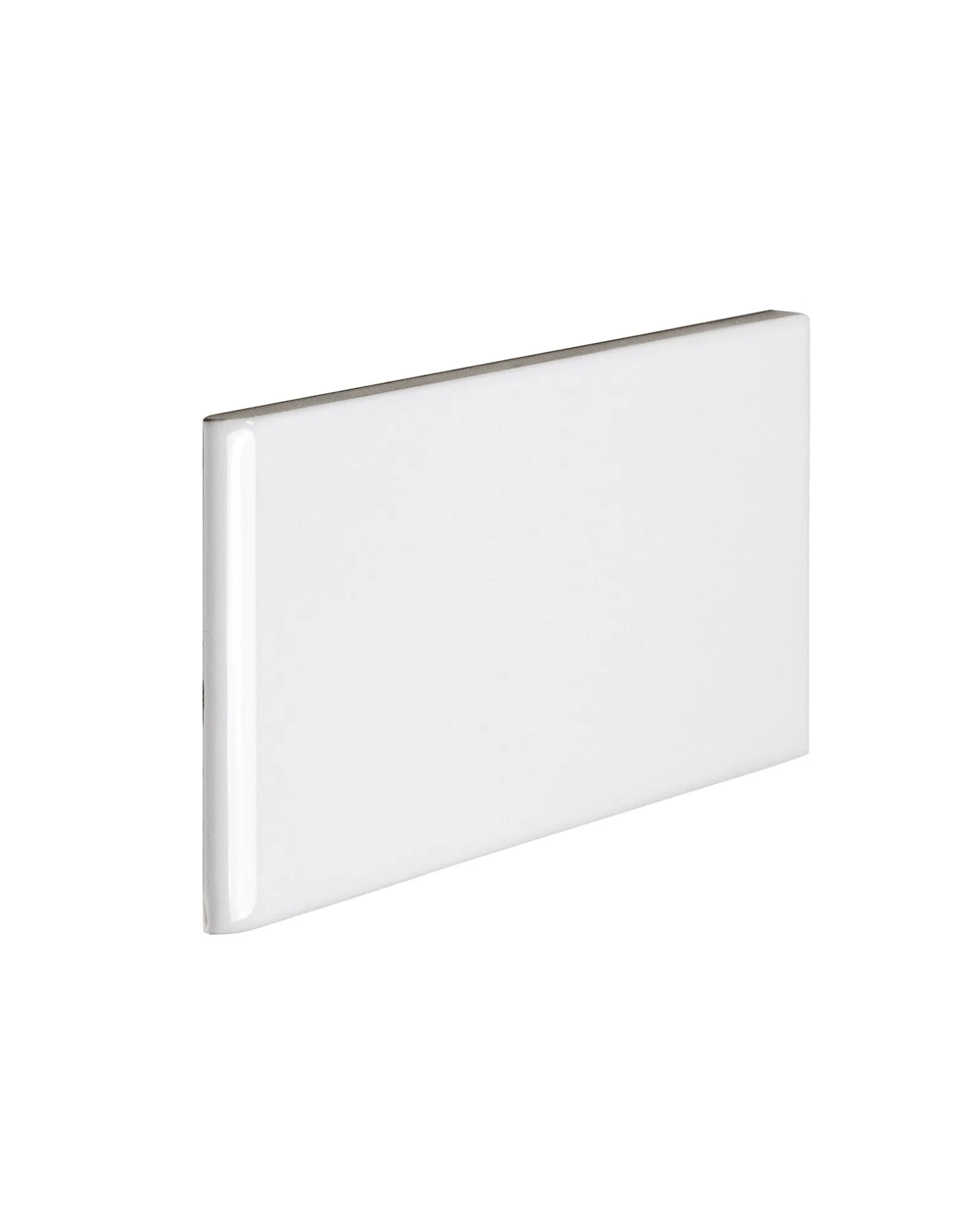 Kakel Victoria - 7,5 x 15 cm vit bullnose kortsida