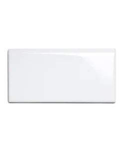 Kakel Victoria - 7,5 x 15 cm vit bullnose långsida