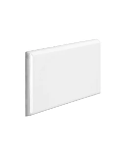 Kakel Victoria - 7,5 x 15 cm vit bullnose vänster hörn