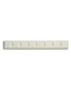 Kakel York - Dekorlist relief 2,5 x 19,8 cm mandel