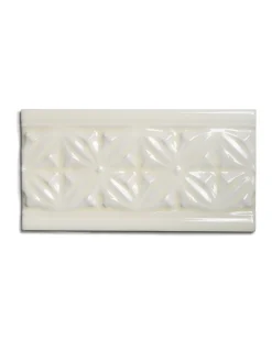 Kakel York - Dekorlist relief 10 x 19,8 cm mandel