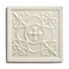 Kakel York - Dekorplatta relief 14,8 x 14,8 cm mandel