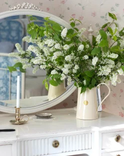 Kanna 1,8 L - Blomvas gräddvit