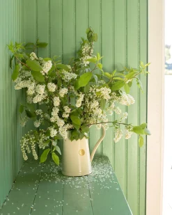 Kanna 1,8 L - Blomvas gräddvit