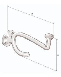Klädkrok - Fehrlins 3255 nickel