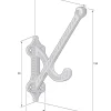 Klädkrok - Jernmanufaktur N:o 265 mässing
