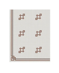 Klinkerfris hörn - Mosaik Mayfair Röd