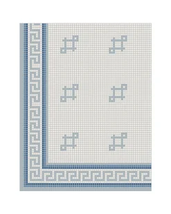 Klinkerfris hörn - Mosaik Regent Blå