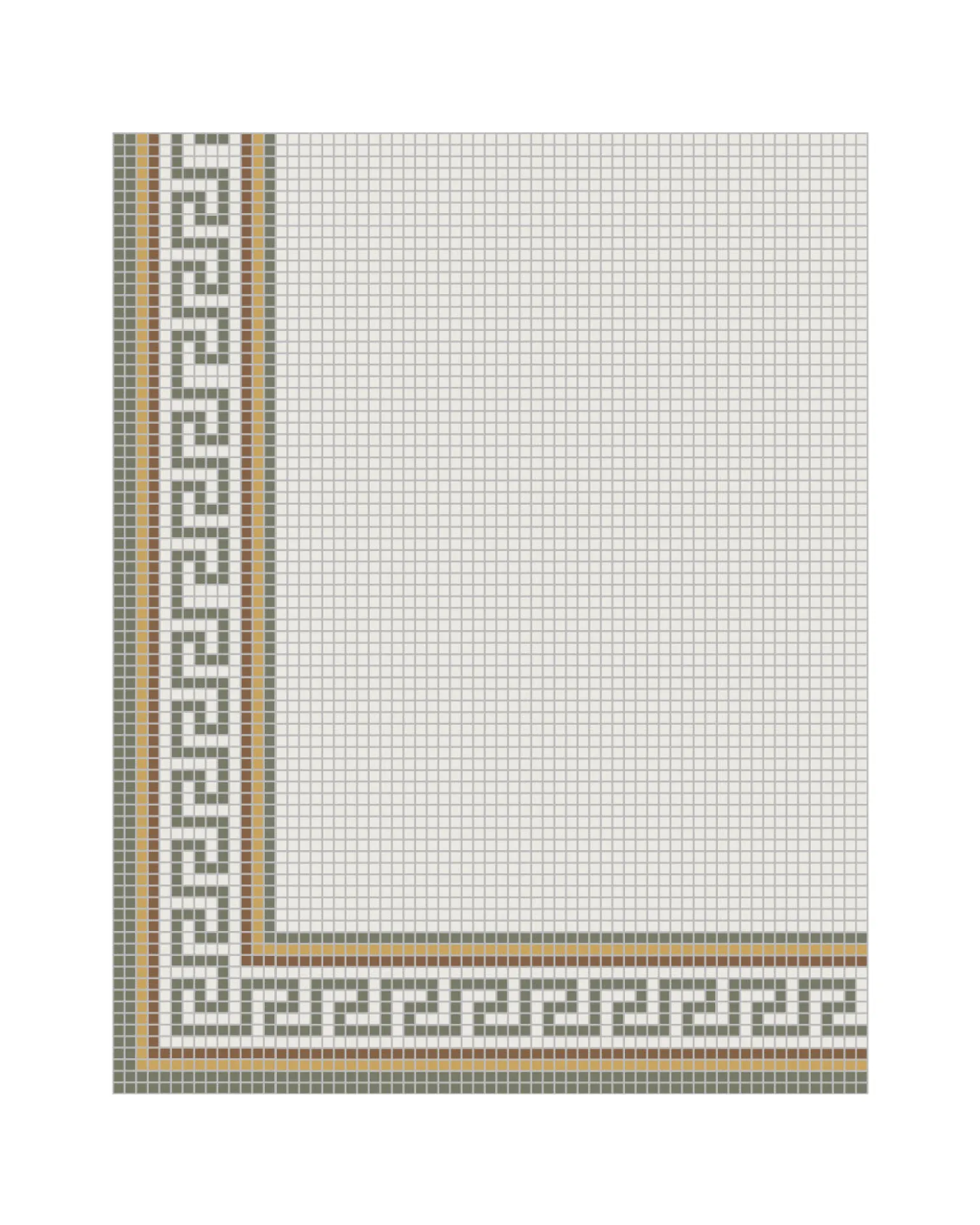 Klinkerfris hörn - Mosaik Regent Grön