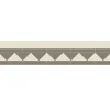 Klinkerfris - 150 mm grå/gulvit