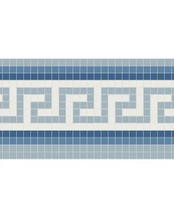 Klinkerfris - Mosaik Regent Blå