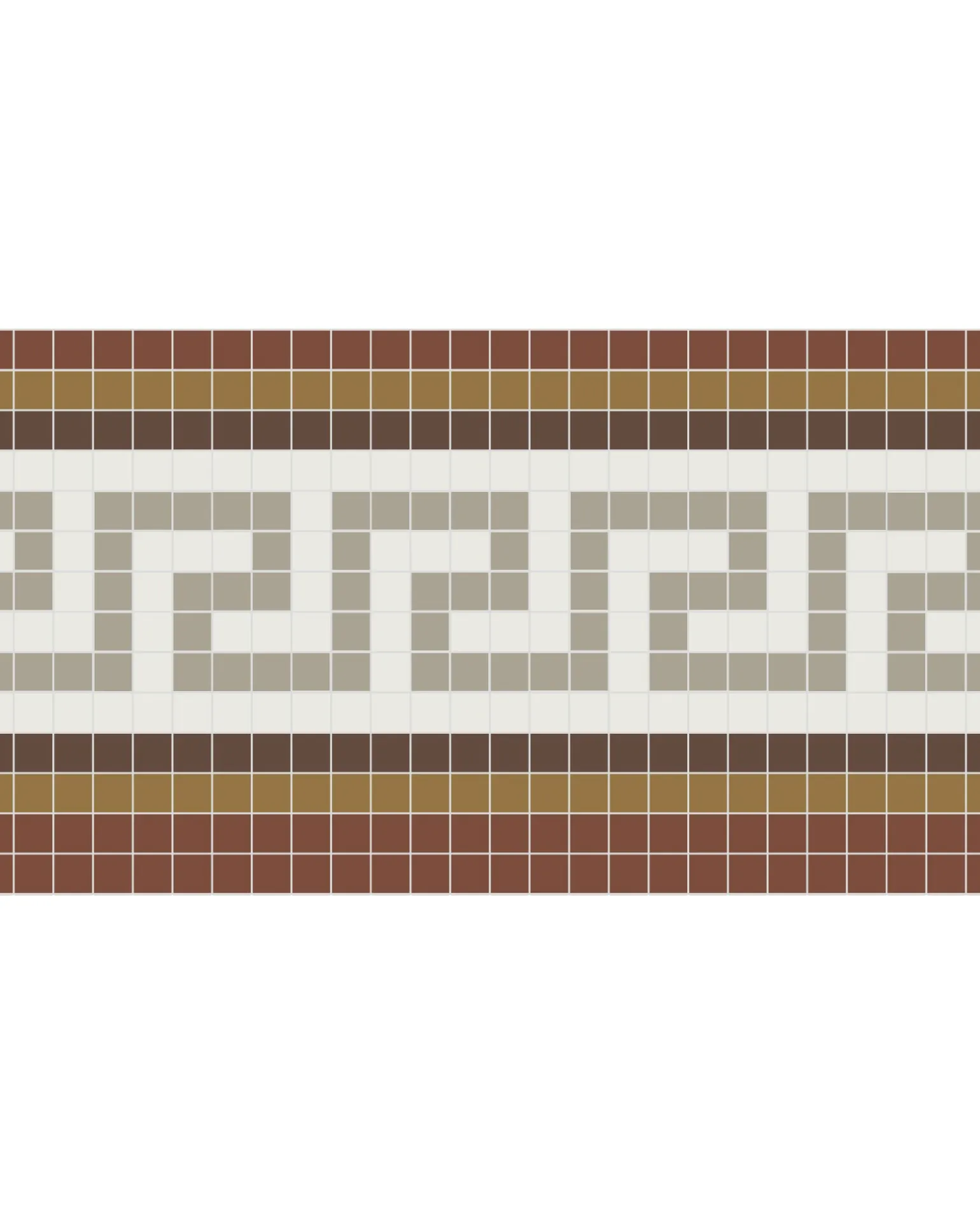 Klinkerfris - Mosaik Regent Röd
