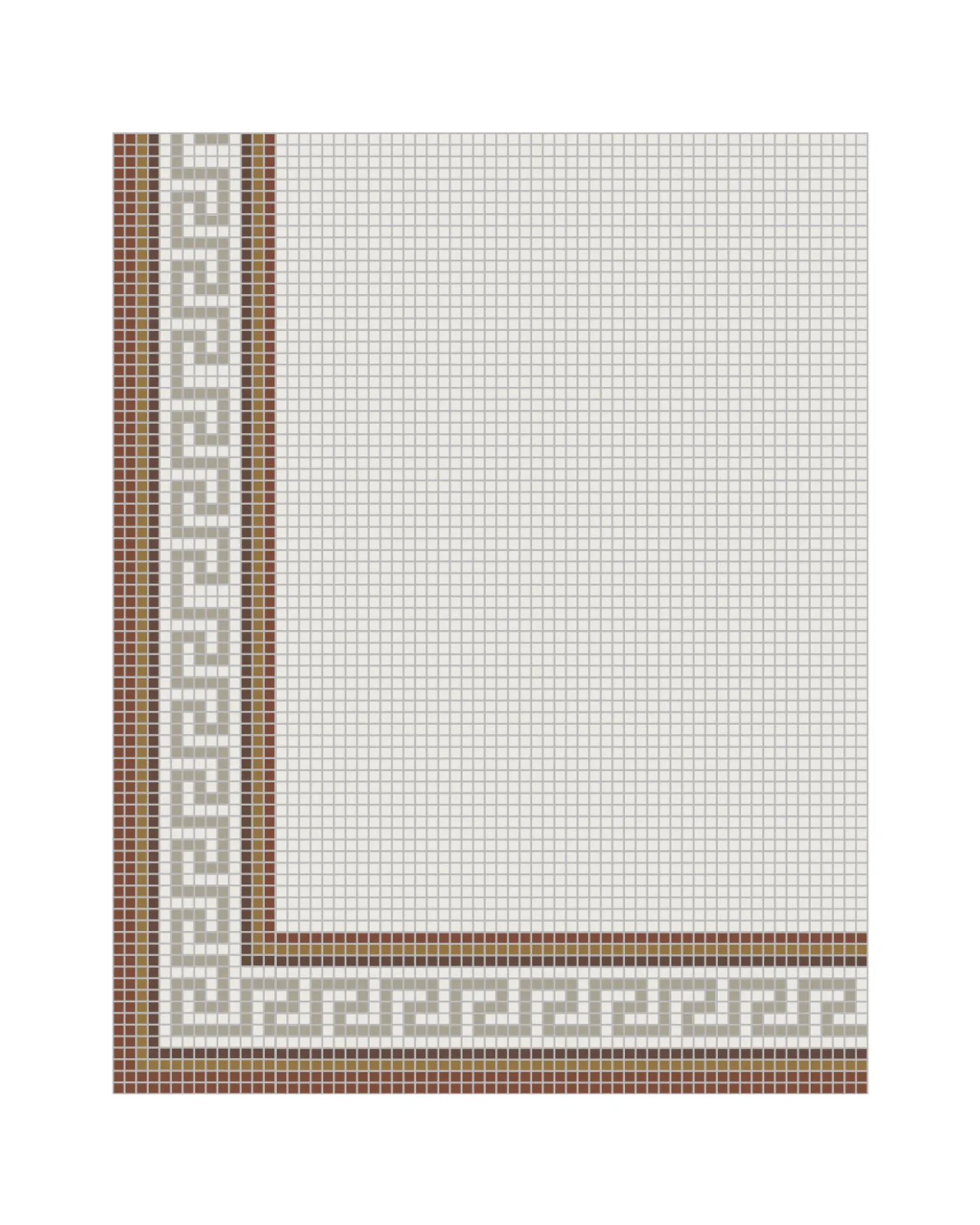 Klinkerfris - Mosaik Regent Röd