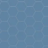 Klinker - Hexagon 10 x 10 cm blå