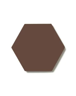 Klinker - Hexagon 10 x 10 cm chokladbrun