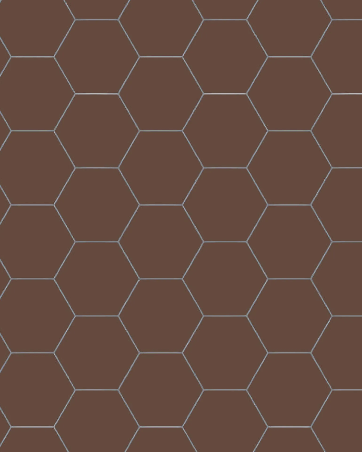 Klinker - Hexagon 10 x 10 cm chokladbrun