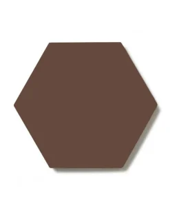 Klinker - Hexagon 15 x 15 cm chokladbrun
