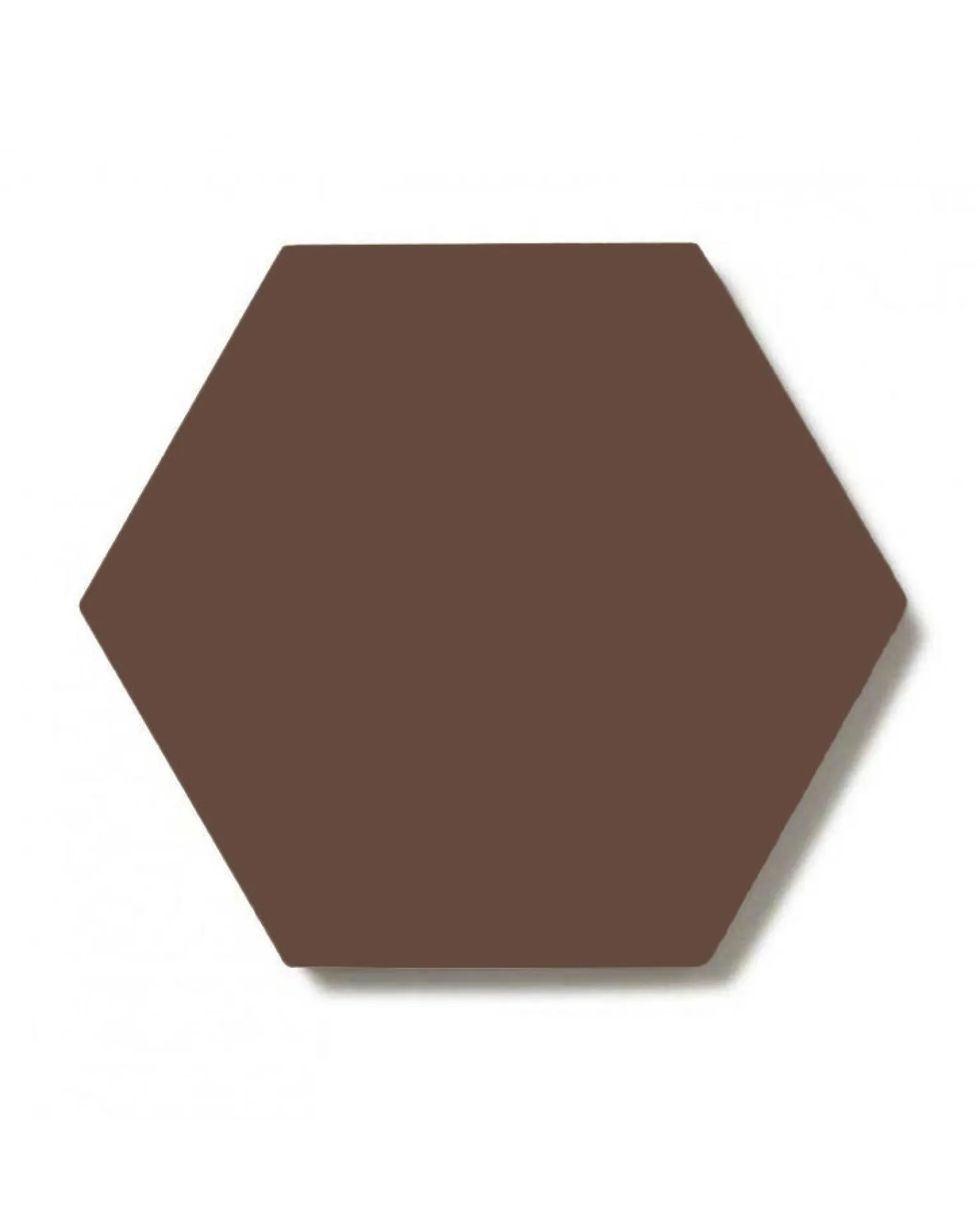Klinker - Hexagon 15 x 15 cm chokladbrun