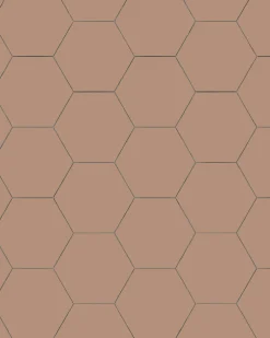 Klinker - Hexagon 15 x 15 cm gammelrosa