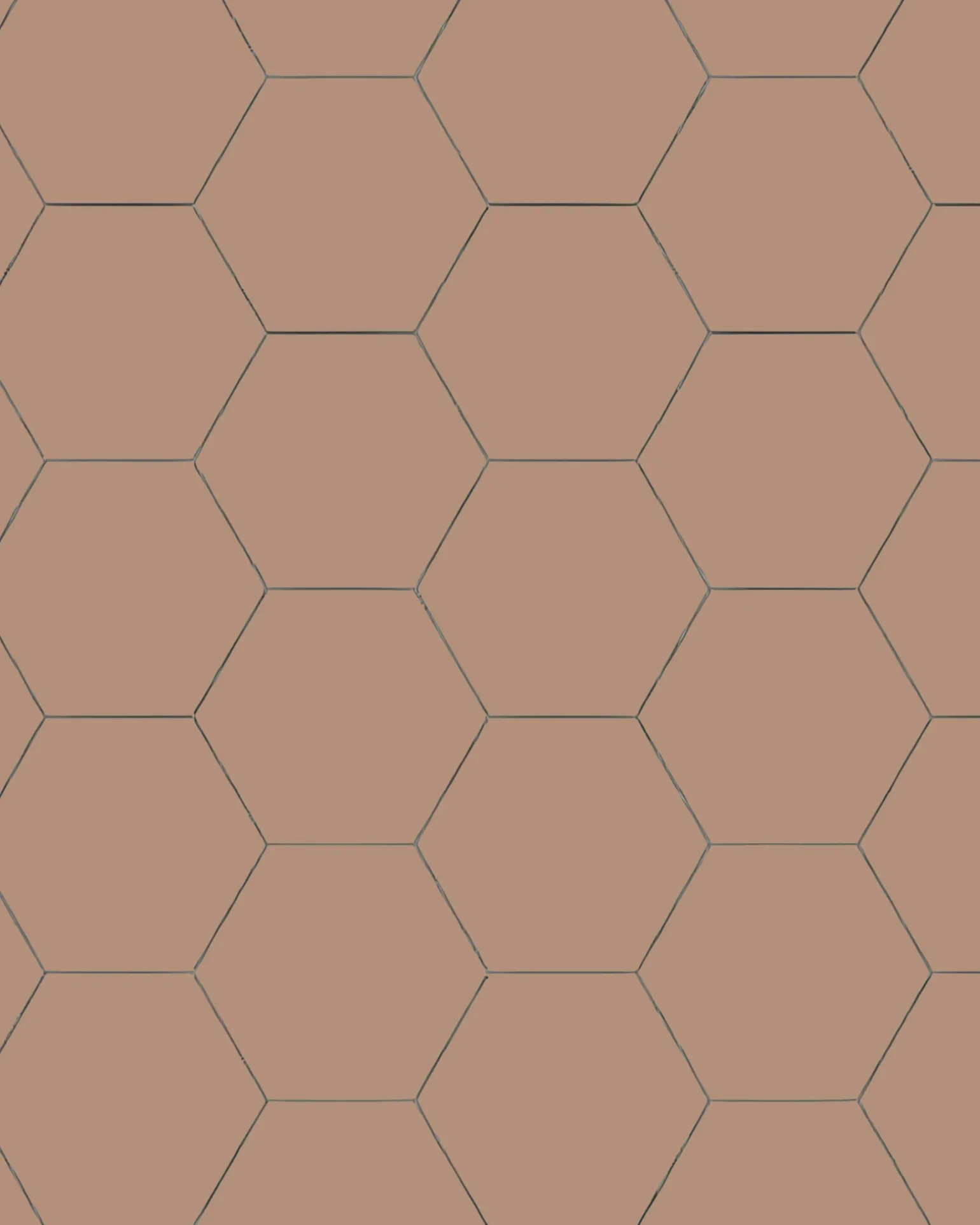 Klinker - Hexagon 15 x 15 cm gammelrosa