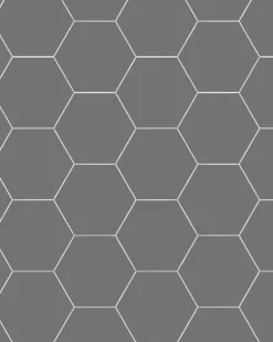 Klinker - Hexagon 15 x 15 cm grafitgrå