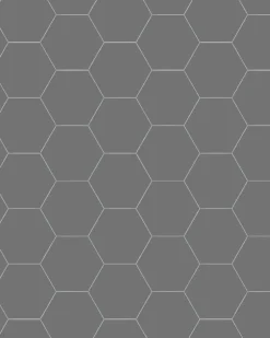 Klinker - Hexagon 10 x 10 cm grafitgrå