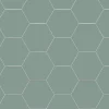 Klinker - Hexagon 15 x 15 cm grön