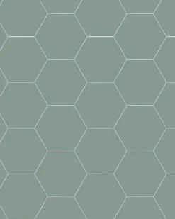 Klinker - Hexagon 15 x 15 cm grön