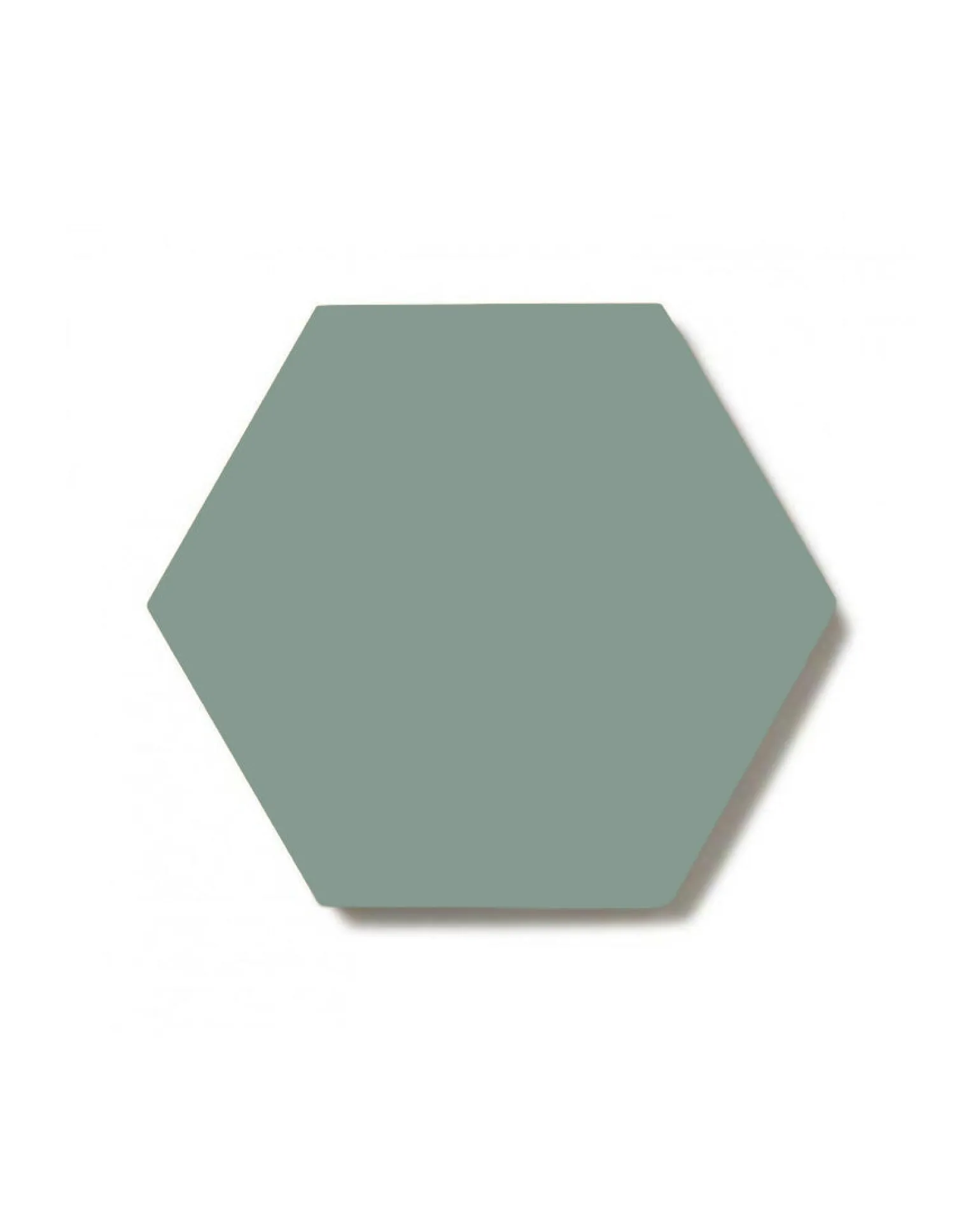 Klinker - Hexagon 10 x 10 cm grön