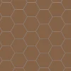 Klinker - Hexagon 10 x 10 cm havana