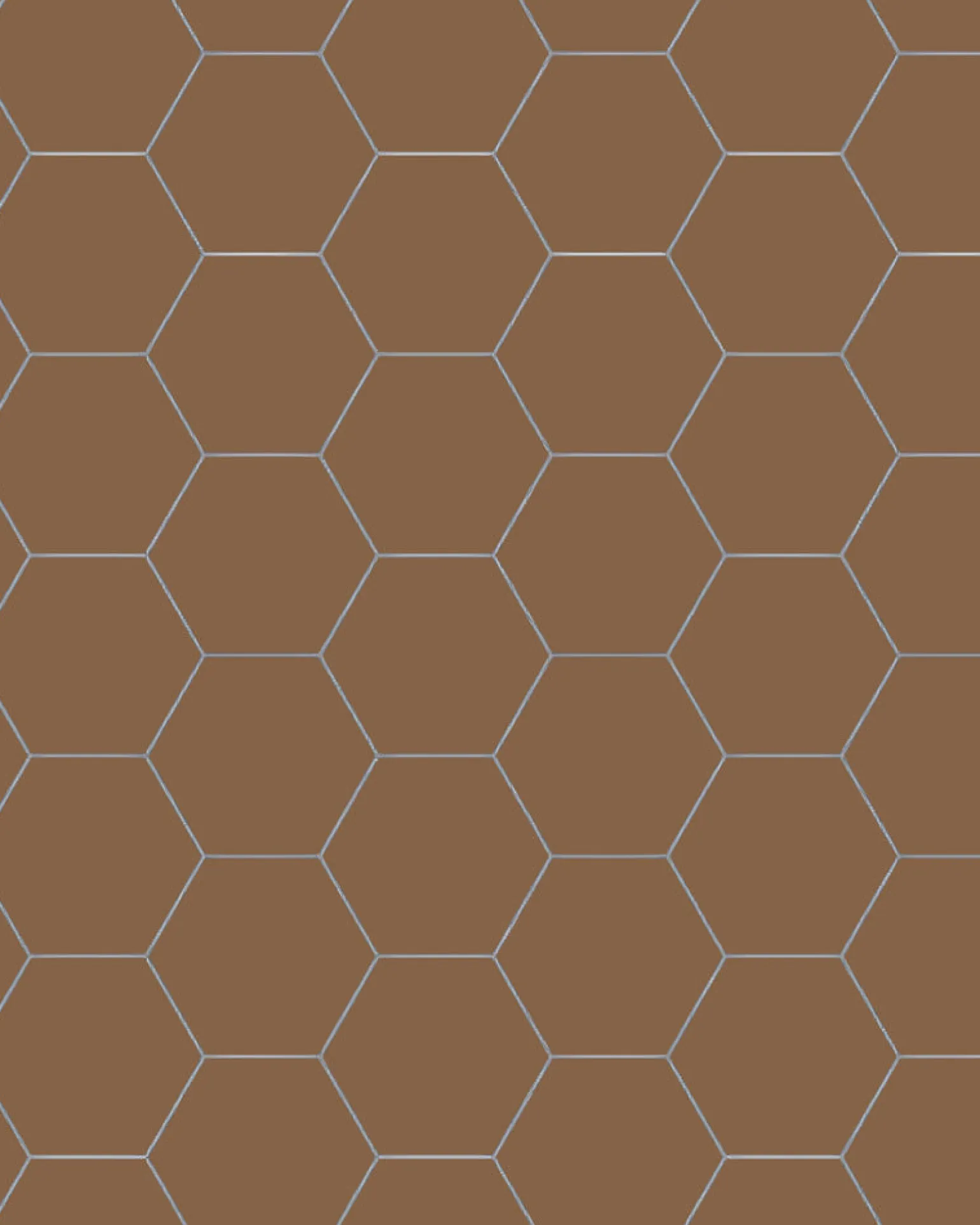 Klinker - Hexagon 10 x 10 cm havana