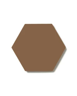 Klinker - Hexagon 10 x 10 cm havana