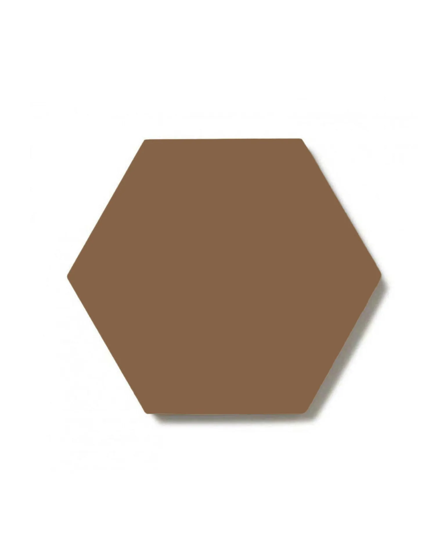 Klinker - Hexagon 10 x 10 cm havana