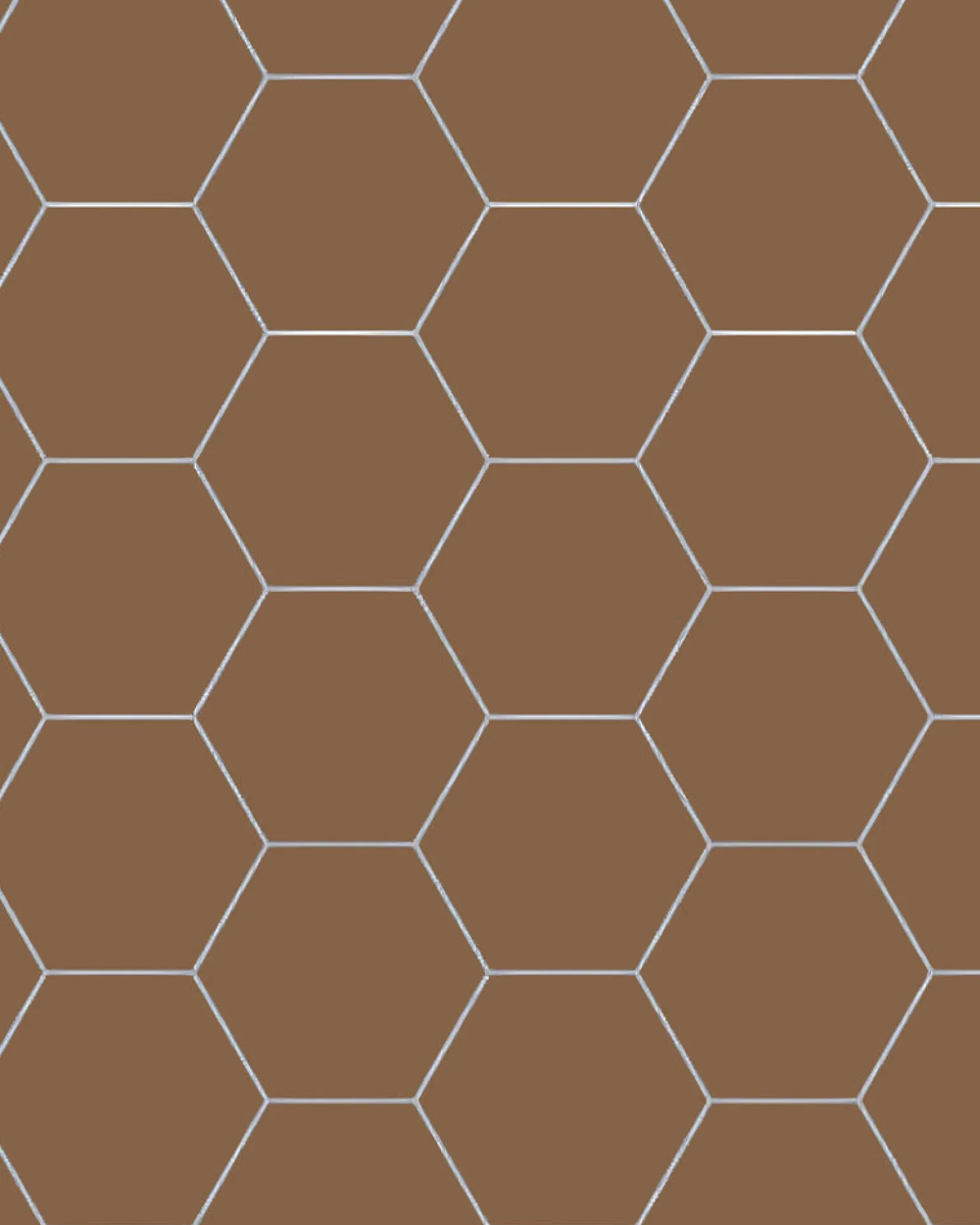 Klinker - Hexagon 15 x 15 cm havana