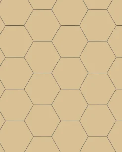 Klinker - Hexagon 15 x 15 cm honung
