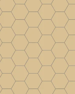 Klinker - Hexagon 10 x 10 cm honung