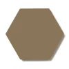 Klinker - Hexagon 15 x 15 cm kaffebrun