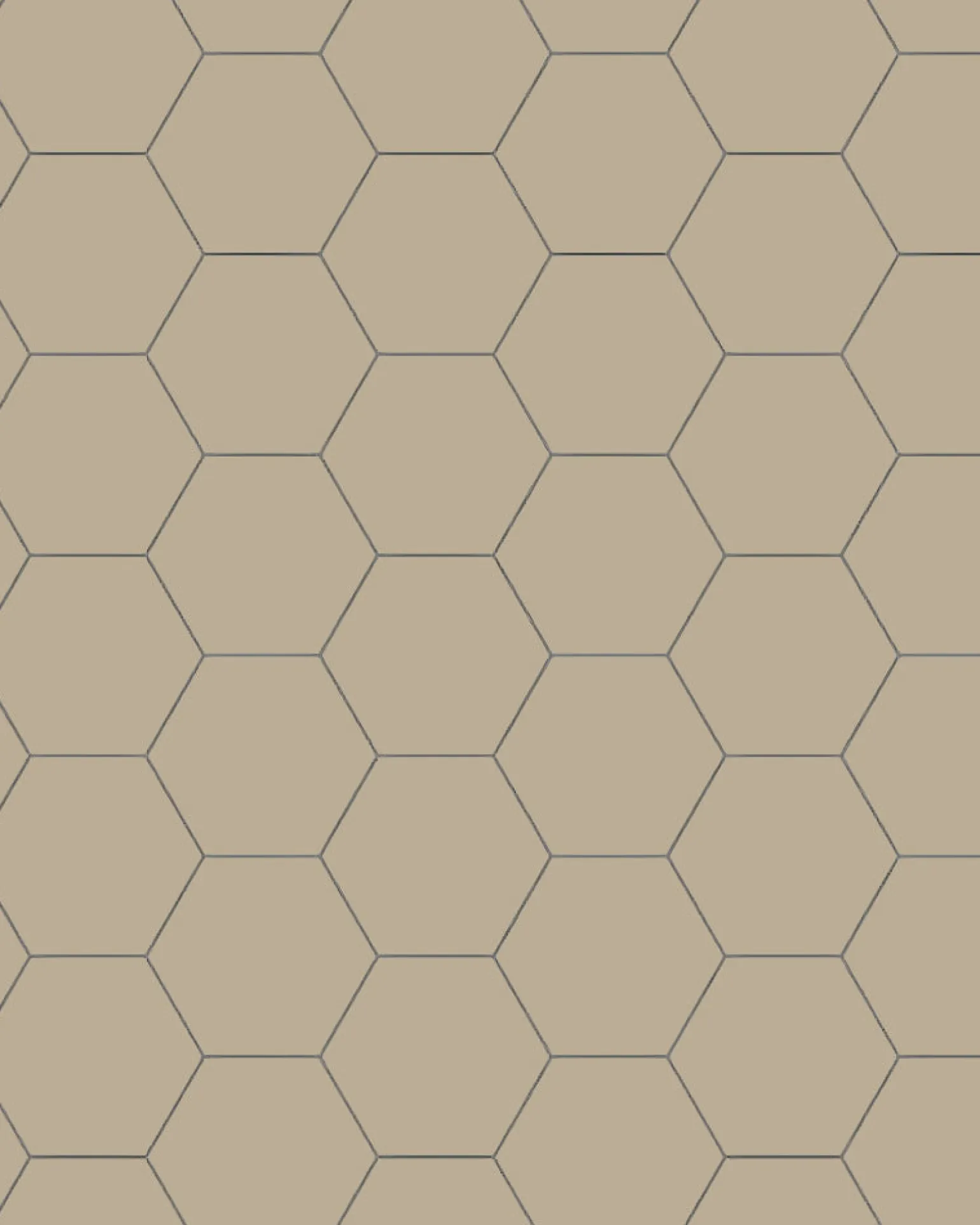 Klinker - Hexagon 10 x 10 cm linne