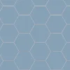 Klinker - Hexagon 15 x 15 cm ljusblå