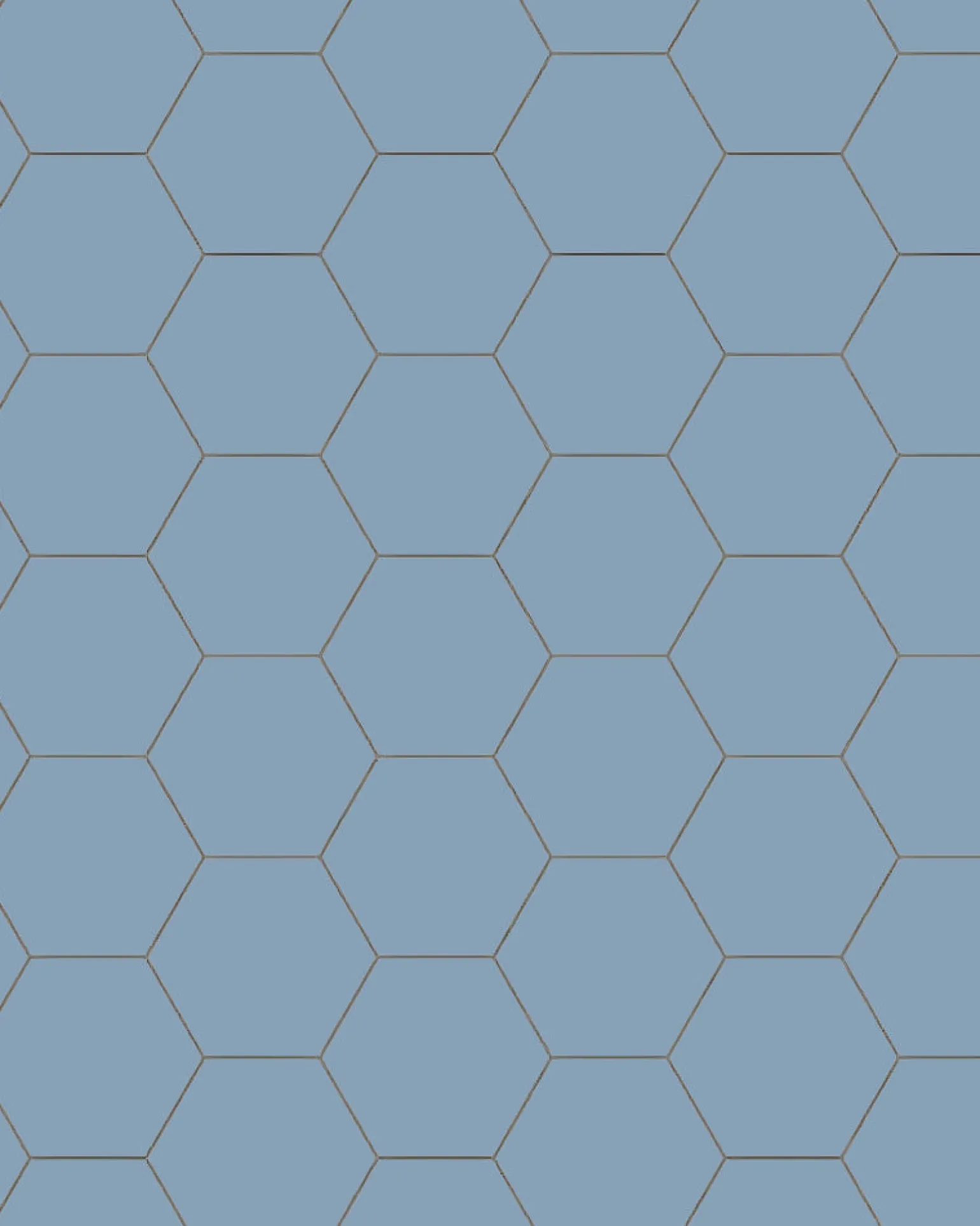 Klinker - Hexagon 10 x 10 cm ljusblå